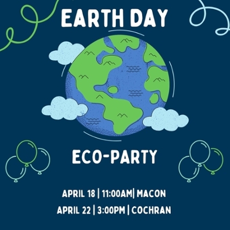 Earth Day 2024 Eco-Party graphic.